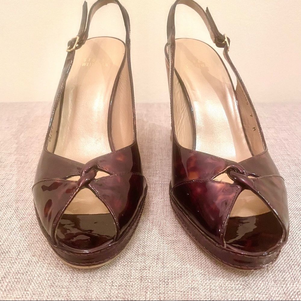 Stuart Weitzman Leopard Wedge Sandals - Picture 2 of 13